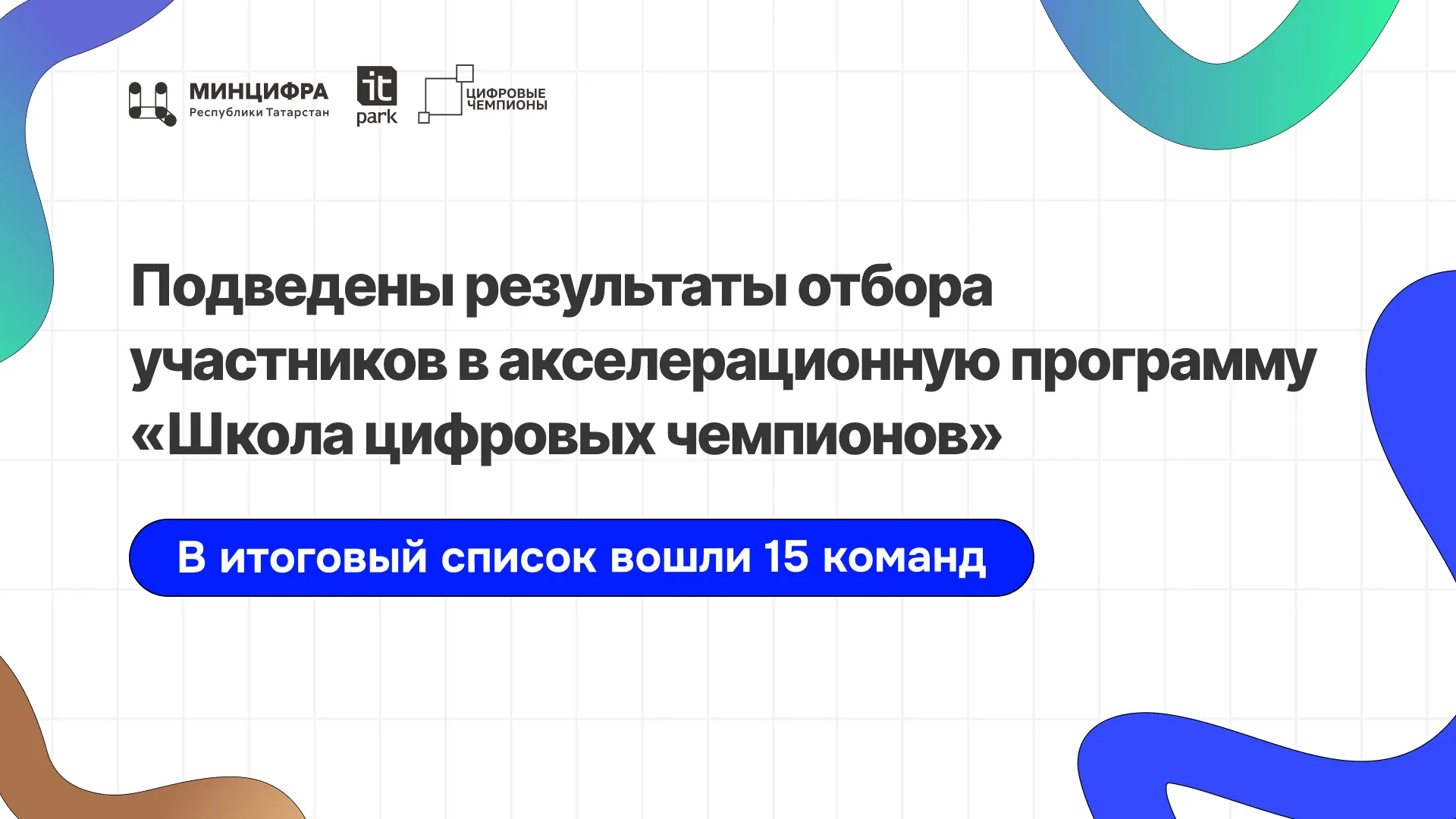 Подведены итоги отбора в акселерационную программу «Школа цифровых чемпионов»