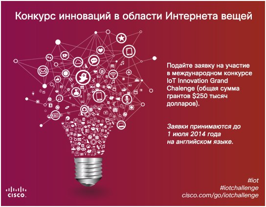 Международный конкурс инноваций в области Интернета вещей Cisco IoT Innovation Grand Challenge